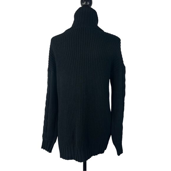 INC International Concepts Small Sweater Cowl Neck Rhinestones Long Sleeve Black - Picture 5 of 9